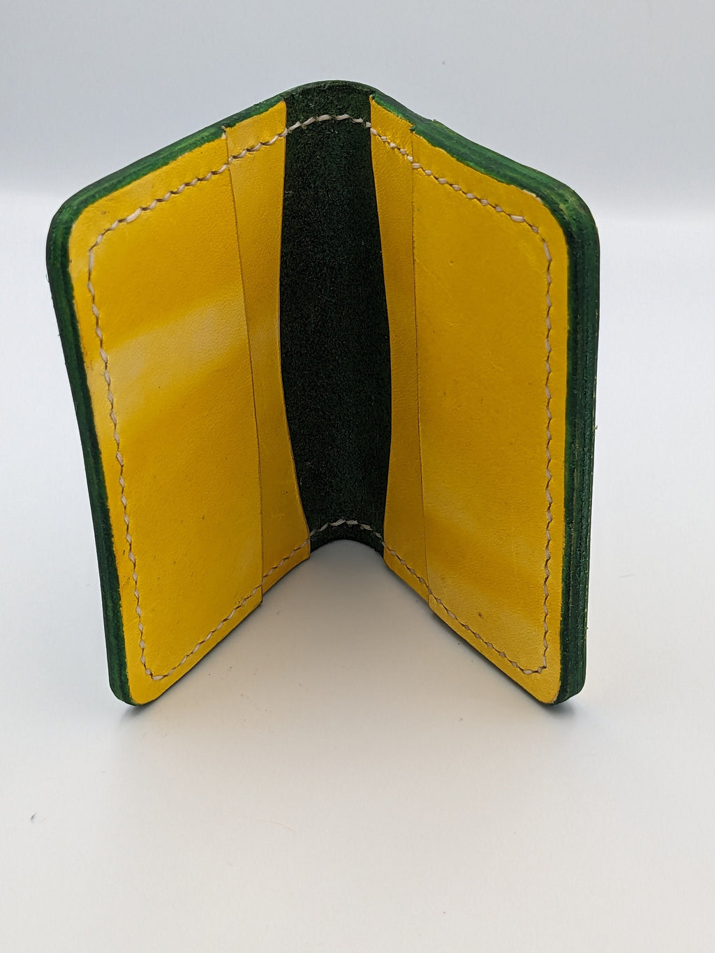 Minimalist Bifold Wallet | Green and Yellow | Green Bay Packers | John Deere | Edmonton Elks