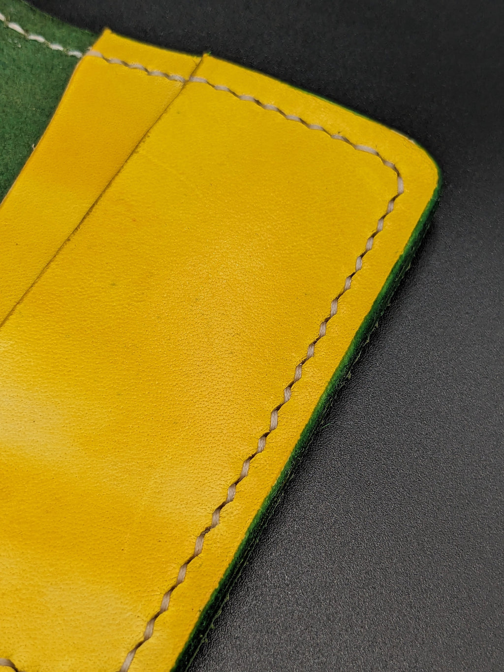Minimalist Bifold Wallet | Green and Yellow | Green Bay Packers | John Deere | Edmonton Elks