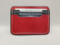 Handmade Leather Cardholder Wallet | Black and Red | New Jersey Devils