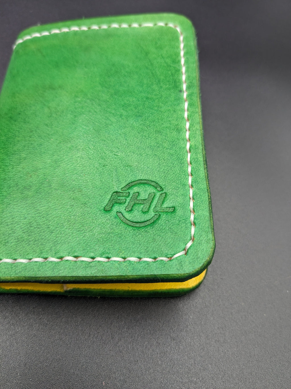 Minimalist Bifold Wallet | Green and Yellow | Green Bay Packers | John Deere | Edmonton Elks