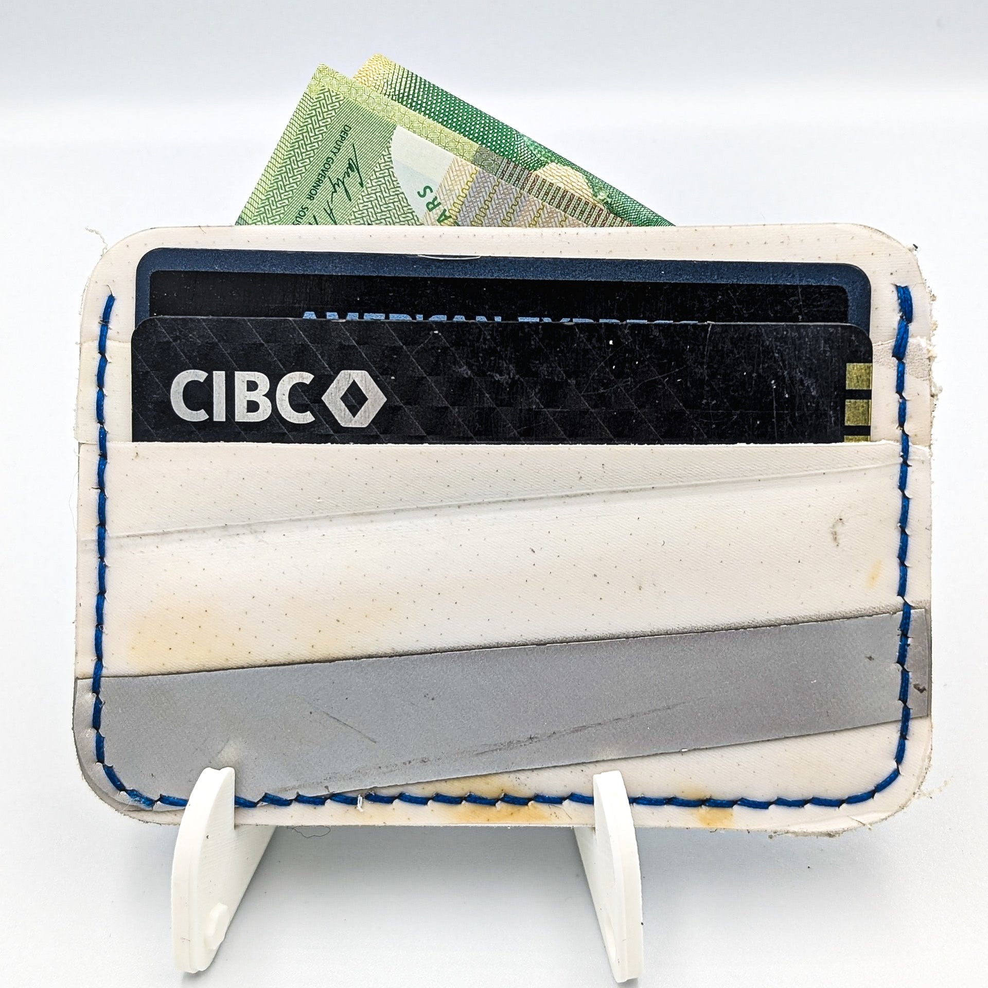 The Rookie Cardholder - Blue + White