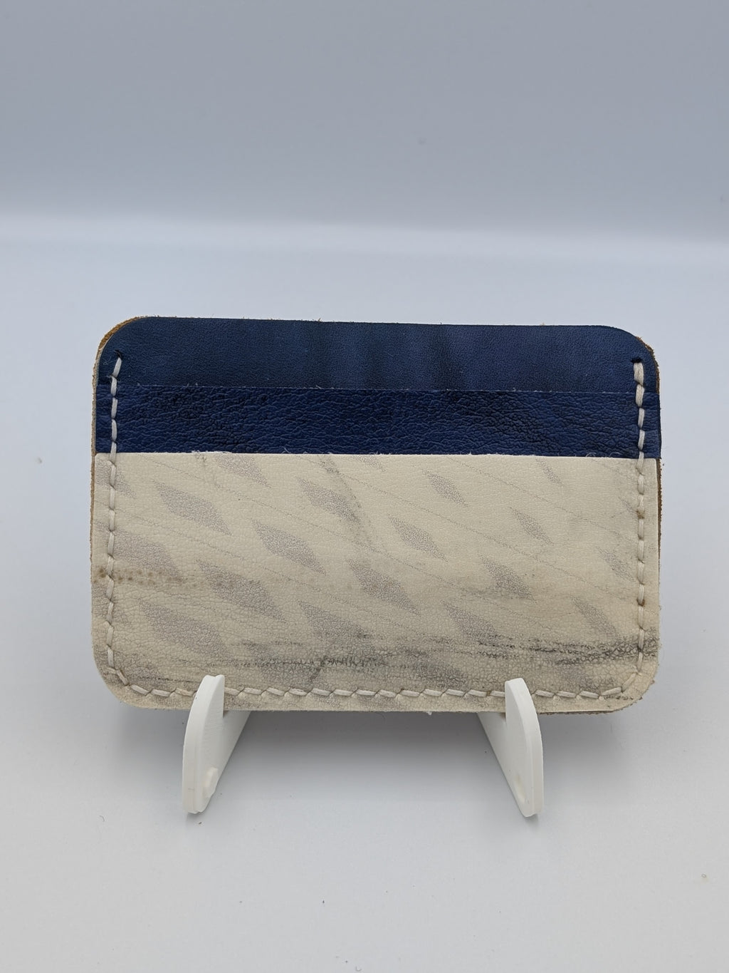 The Rookie Cardholder - Navy and White