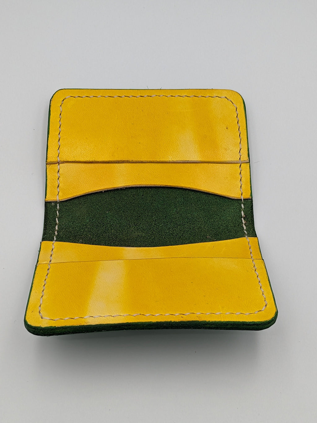 Minimalist Bifold Wallet | Green and Yellow | Green Bay Packers | John Deere | Edmonton Elks