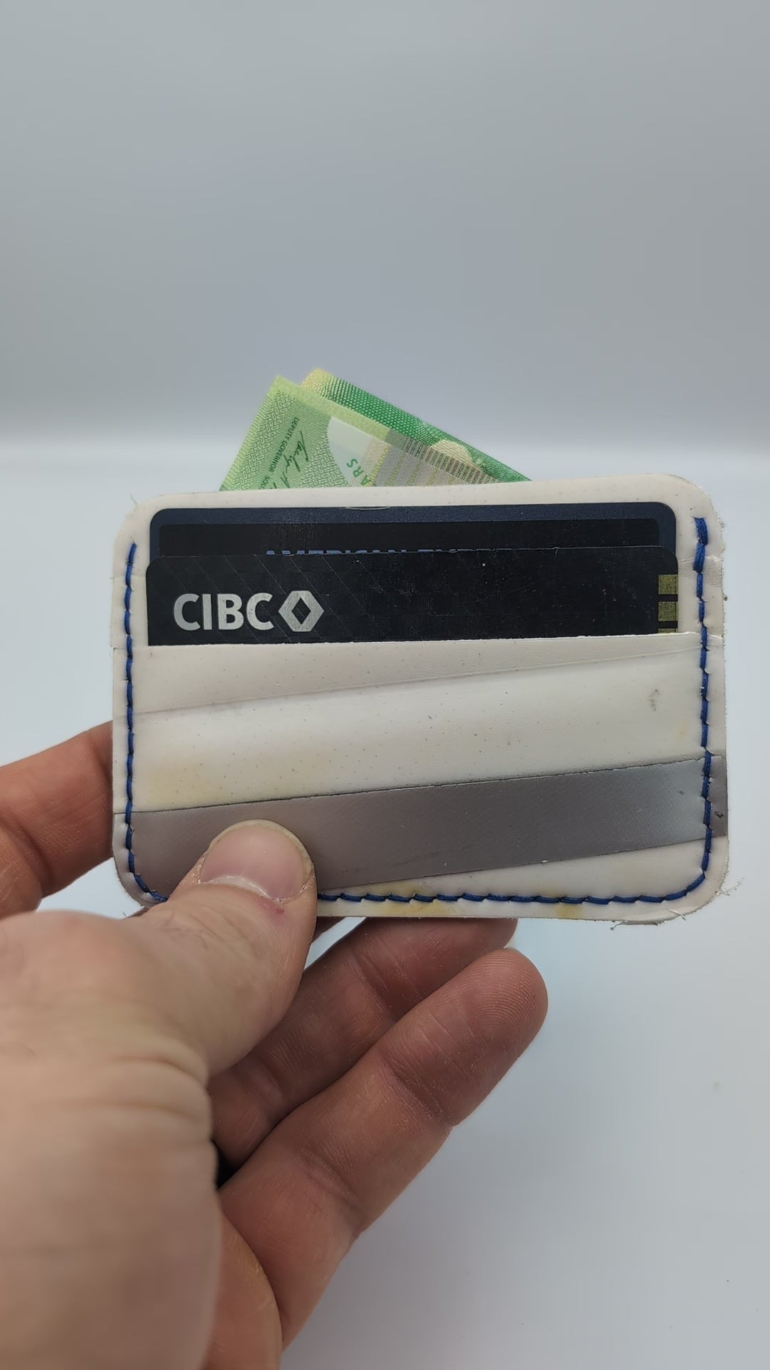 The Rookie Cardholder - Blue + White